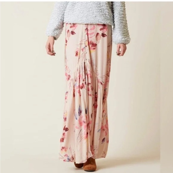 Billabong star lit star floral button down maxi skirt beachy - Picture 2 of 8